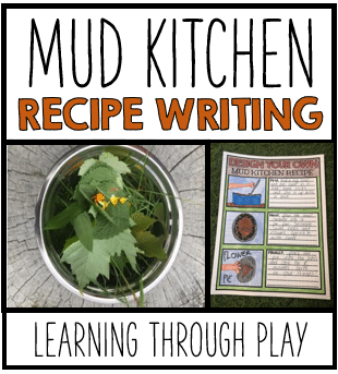 Outdoor Learning – Mud Kitchen Recipe Writing