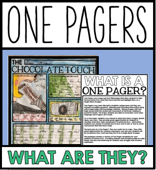 One Pagers: What are they?