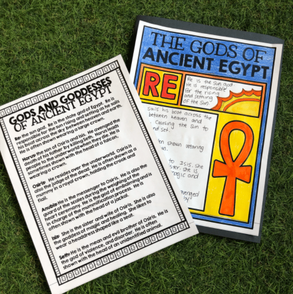 Gods of Ancient Egypt Graphic Organizers