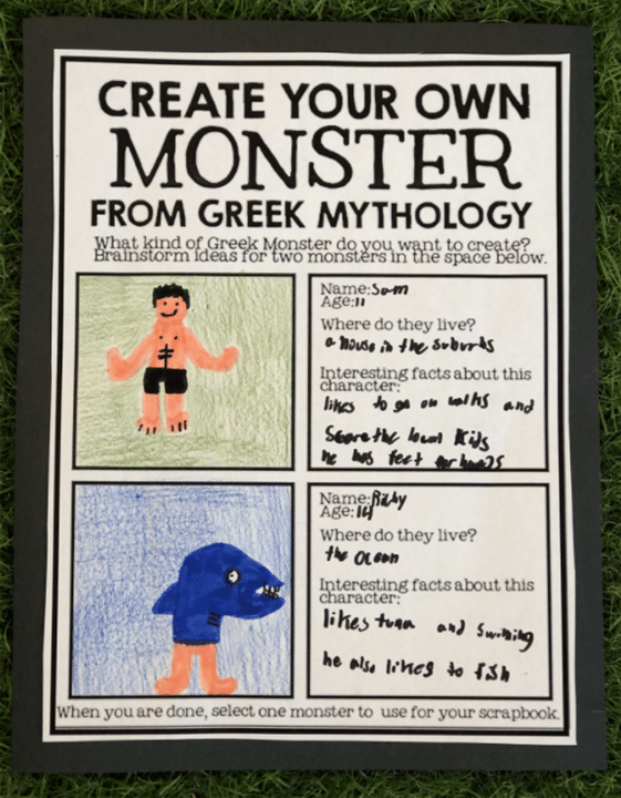 greek mythology monsters names