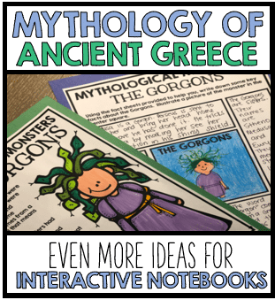 Greek Myths – Interactive Notebooks