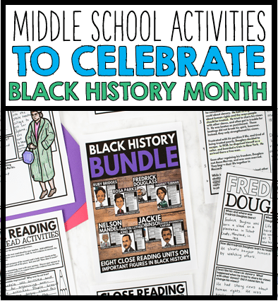 Black history month activities for middle school