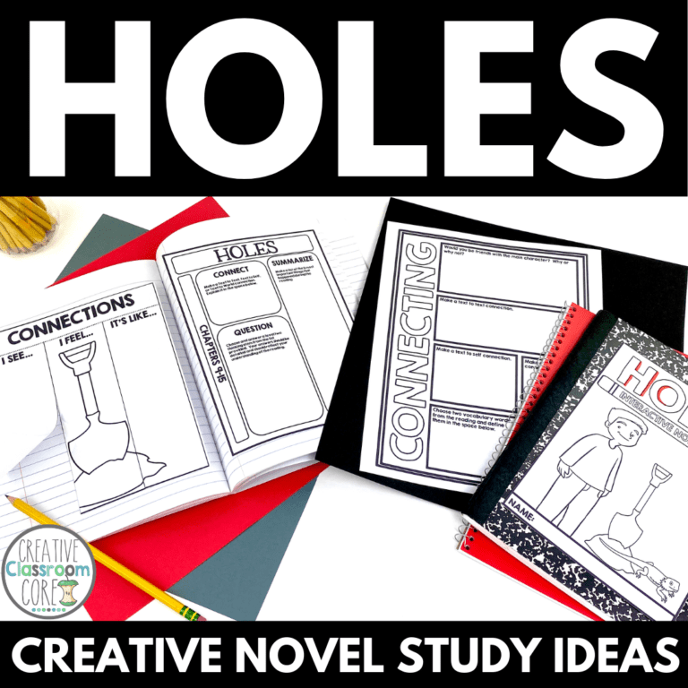 Holes Novel Study Activities for Upper Elementary