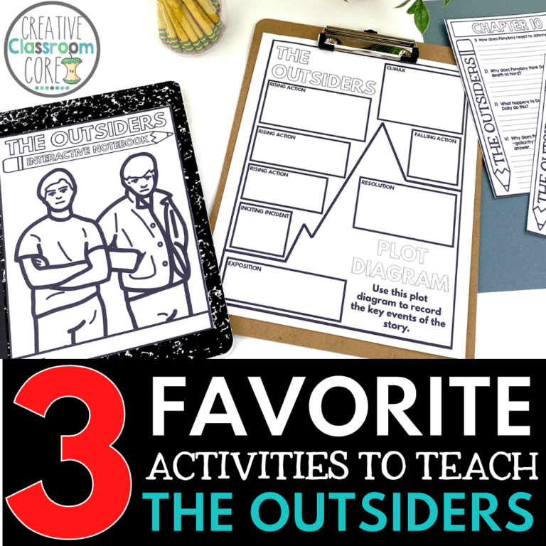 3 Favorite Activities for an Outsiders Novel Study