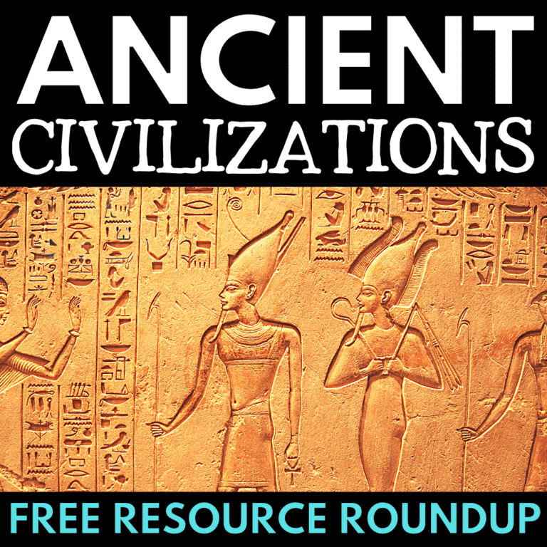 Ancient Civilizations Unit – Free Resource Roundup