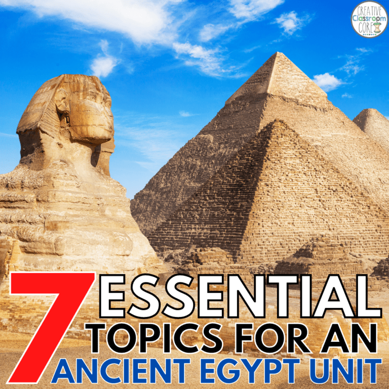7 Essential Topics for Your Next Ancient Egypt Unit
