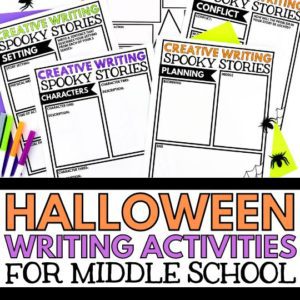 halloween creative writing activities high school