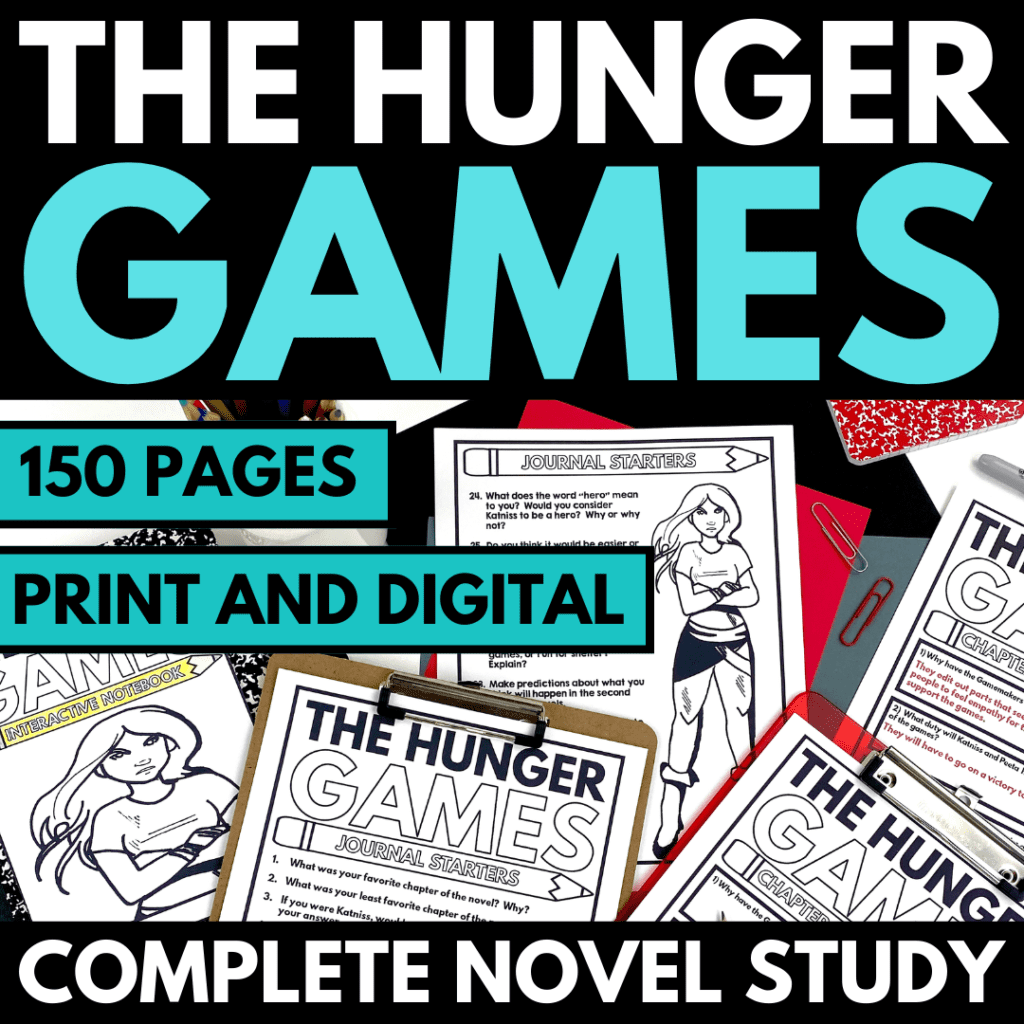 The Hunger Games novel study activities