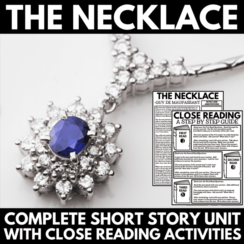 The Necklace Short Story Activities