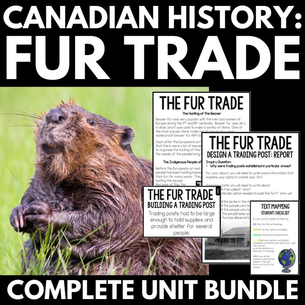 Fur trade teaching ideas