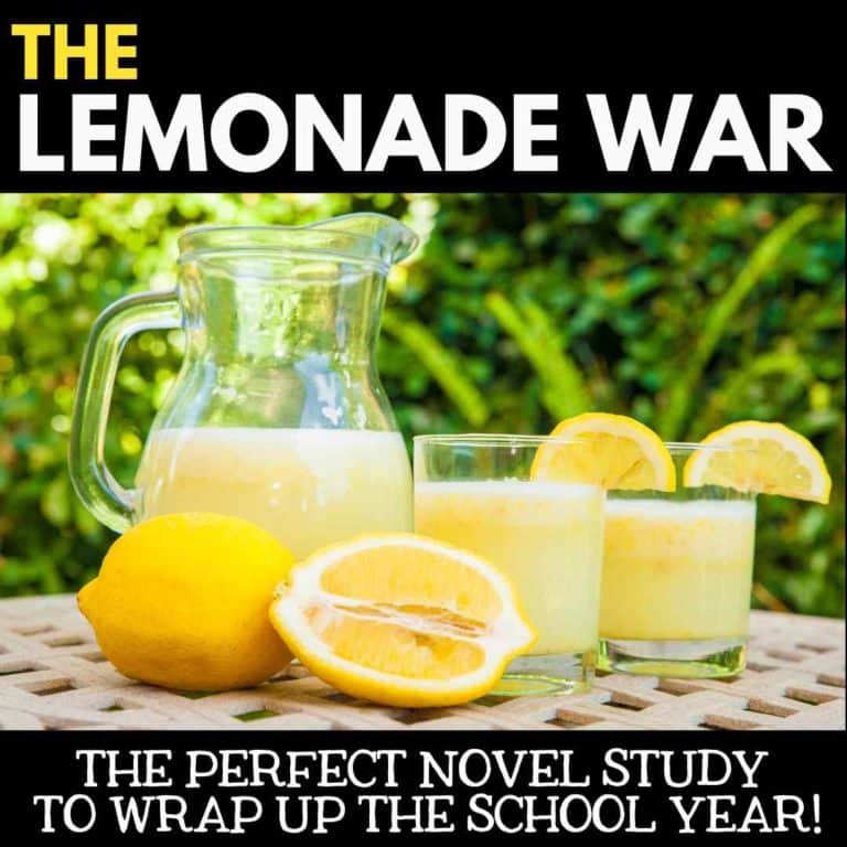 The Lemonade War Novel Study – A great way to end the year!