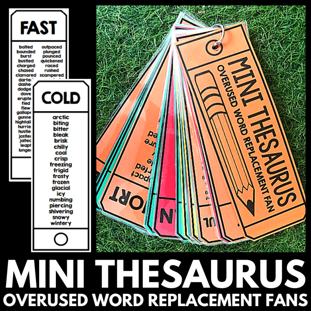 Thesaurus resources for writing