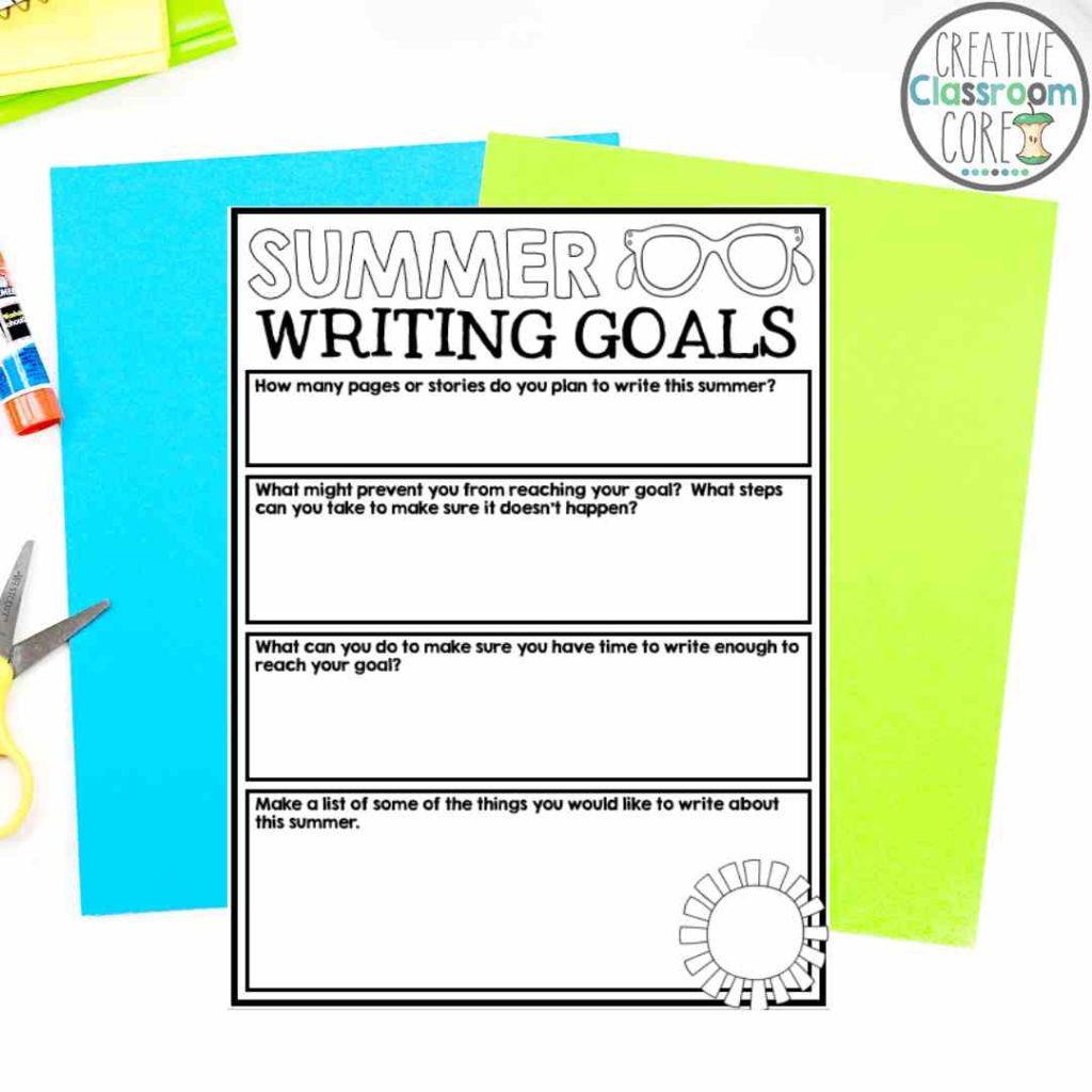 Summer writing activities