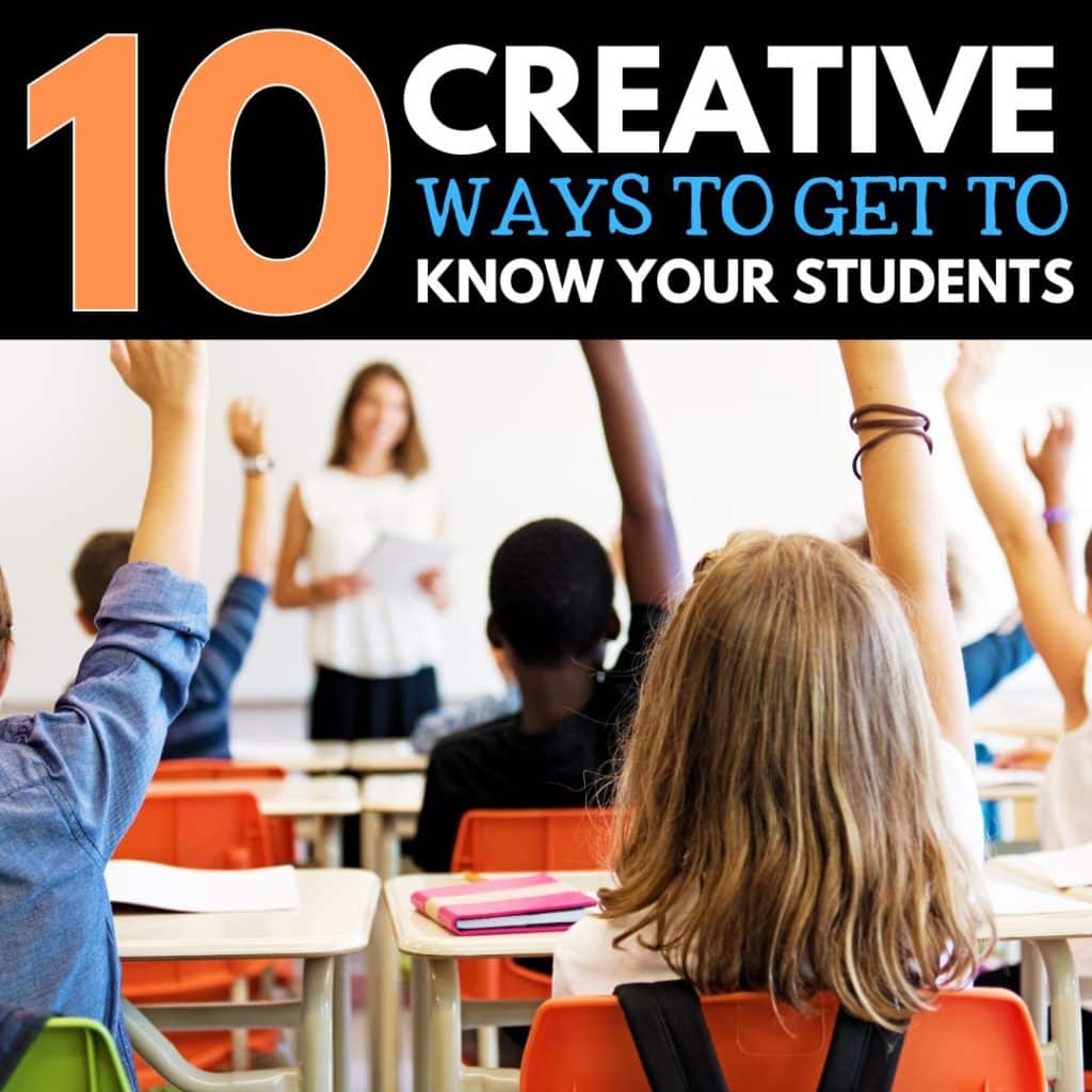 Ways to get to know your students