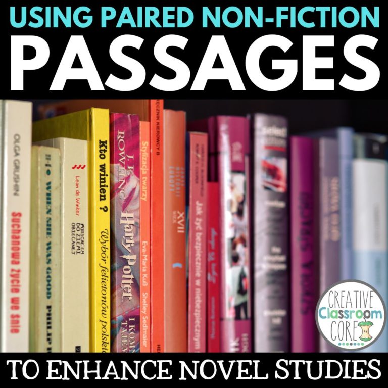 Using Non-Fiction Paired Passages to Enhance Novel Studies