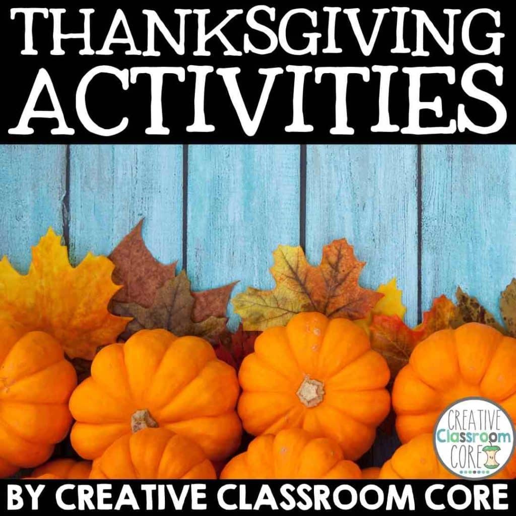 Thanksgiving Activities for Upper Elementary