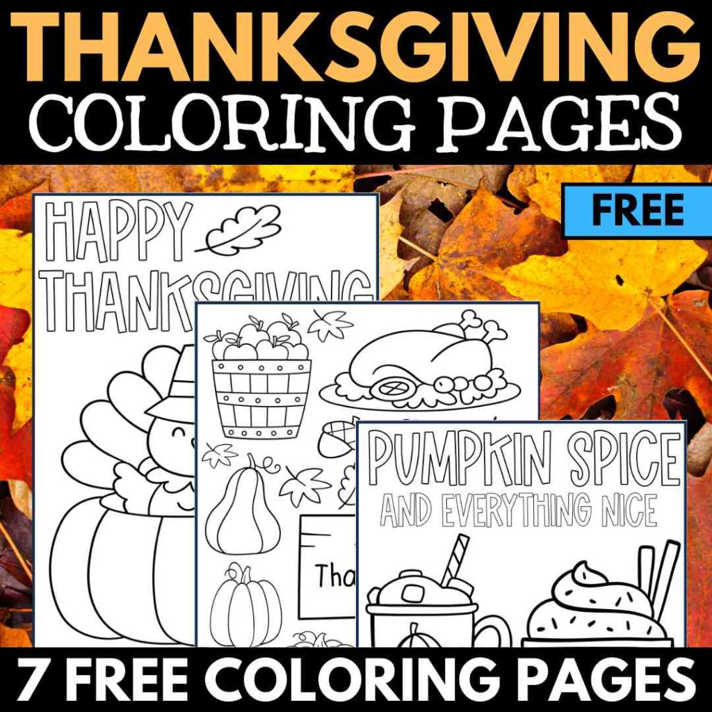 free printable Thanksgiving coloring pages