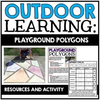 Educational collage about engaging Earth Day activities, featuring a child on a polygon-painted playground, alongside explanatory texts and diagrams.