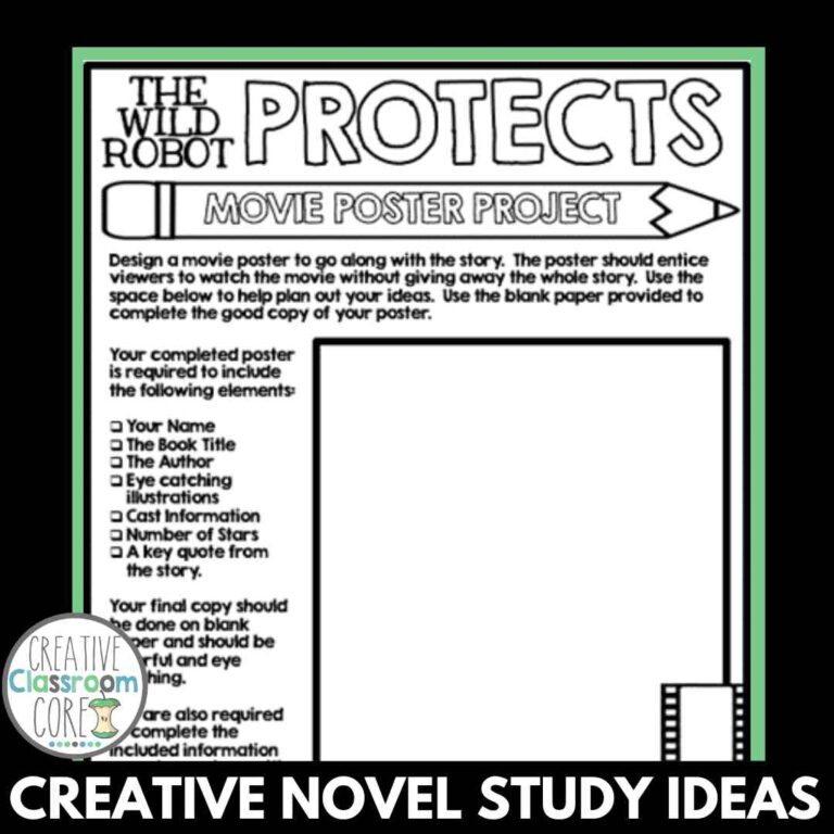 The Wild Robot Protects Novel Study Ideas