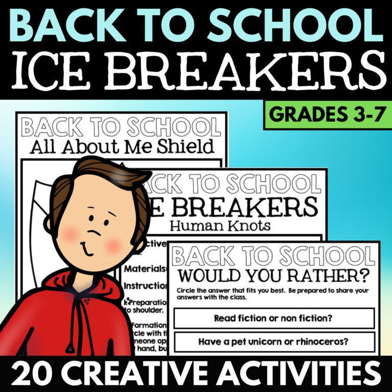 Back to School Ice breakers